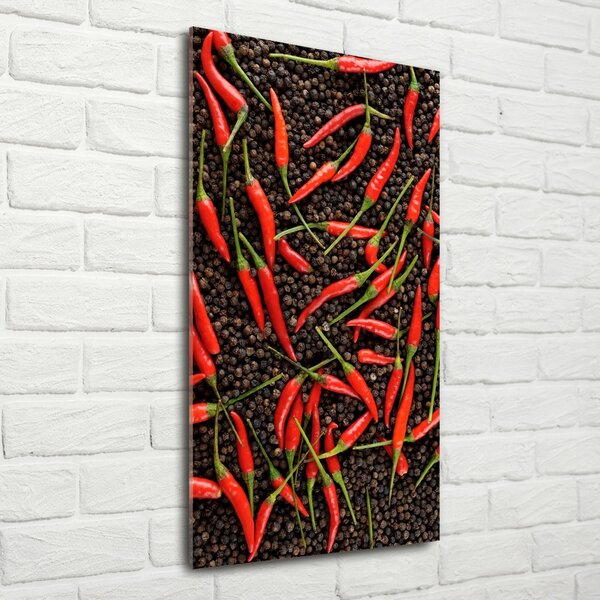 Vertikální Foto obraz skleněný svislý Chilli papričky osv-35225615