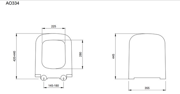 BOCCHI Firenze - WC závěsné 535x340 mm, rimless + sedátko slim Soft Close - SET, bílá lesklá