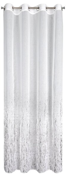 ZÁCLONA NA KROUŽCÍCH OLIVIA 140X250 CM VZOROVANÁ