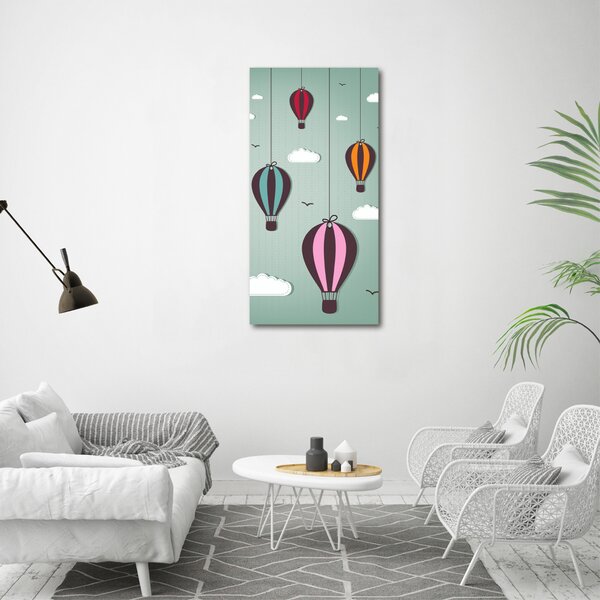 Vertikální Fotoobraz na skle Létající balony osv-39730162