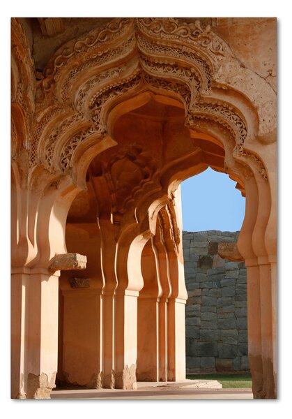 Vertikální Fotoobraz na skle Lotus Mahal Hampi osv-40620244