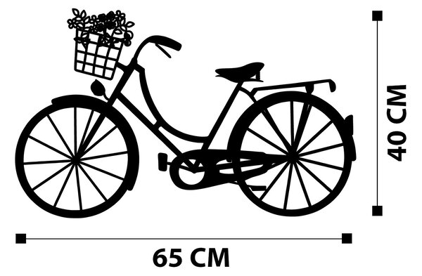 ASIR Nástěnná dekorace kovová BIKE