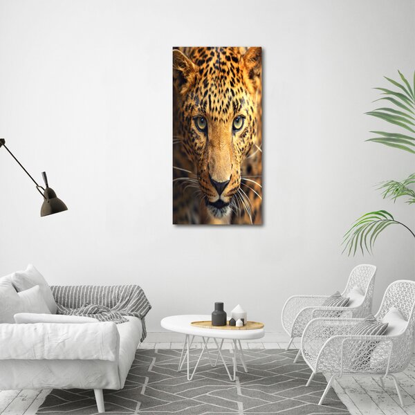 Vertikální Moderní obraz canvas na rámu Leopard ocv-42852431