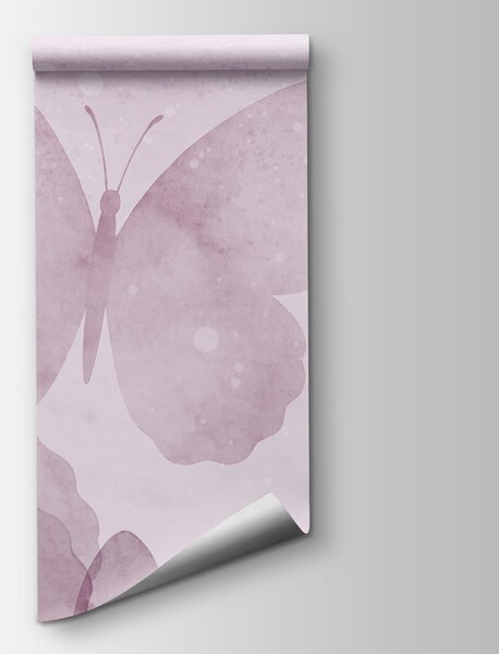 Fototapeta Skupina motýlů na růžovém pozadí, Fototapety s motýly, Populární fototapety - Tapeko.co.cz