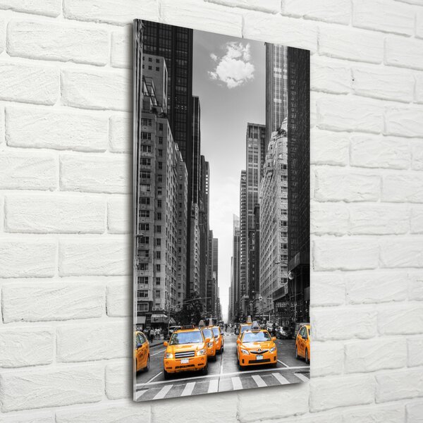 Vertikální Fotoobraz na skle Taxi New York osv-44846834