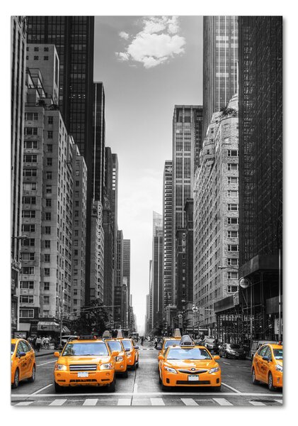 Vertikální Fotoobraz na skle Taxi New York osv-44846834