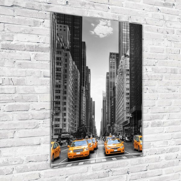 Vertikální Fotoobraz na skle Taxi New York osv-44846834