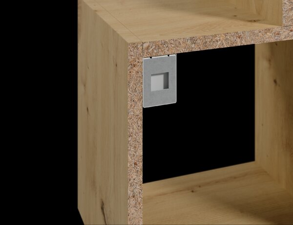 Eltap Designová nástěnná police Alitty 96 Dub Artisan