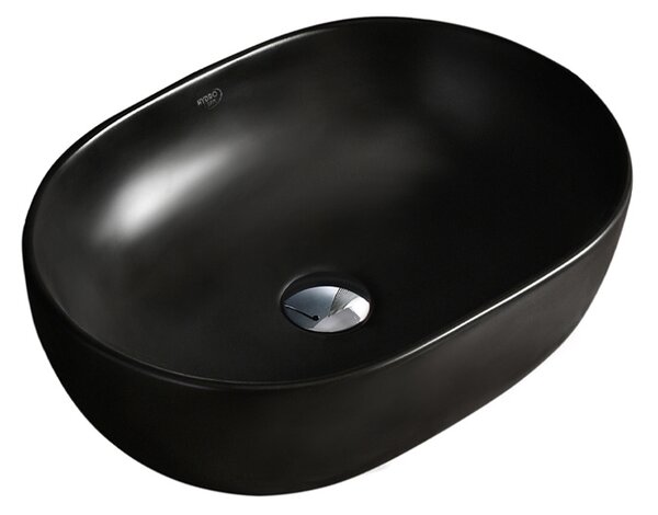 BPS-koupelny Keramické umyvadlo na desku NEO MTB 480 48x34,5 cm, černé matné