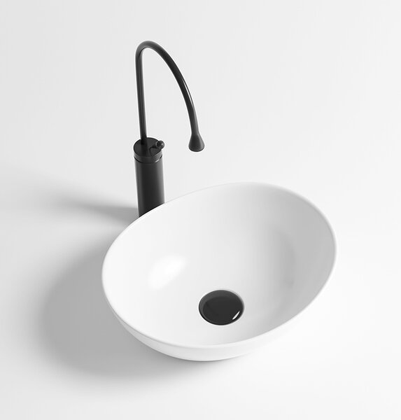 BPS-koupelny Keramické umyvadlo na desku LUMO WH 405 40,5x33 cm, bílé