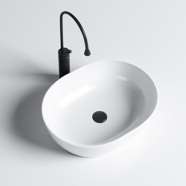 BPS-koupelny Keramické umyvadlo na desku NEO WH 480 48x34,5 cm, bílé