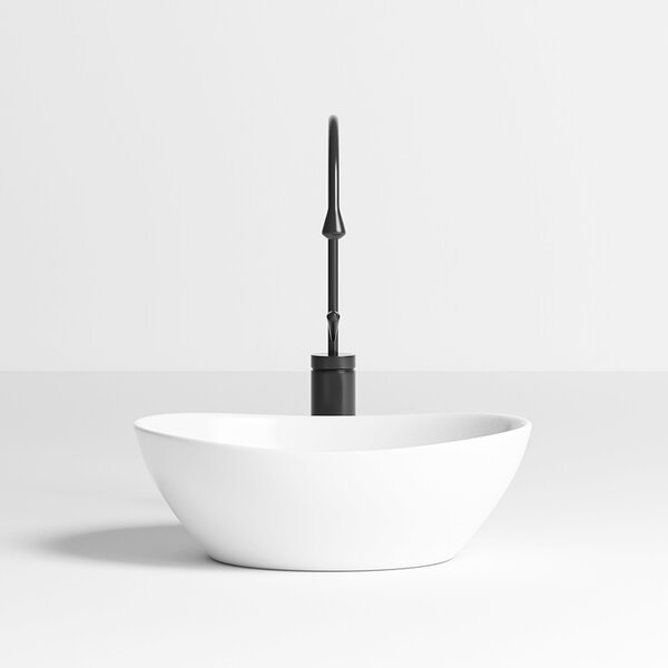 BPS-koupelny Keramické umyvadlo na desku LUMO WH 405 40,5x33 cm, bílé