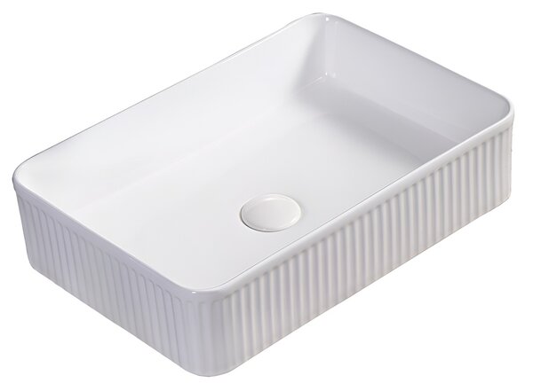 BPS-koupelny Keramické umyvadlo na desku AURA WH 500 50x34 cm, bílé