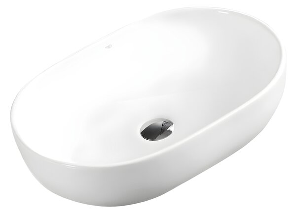 BPS-koupelny Keramické umyvadlo na desku NEO WH 605 60,5x42,5 cm, bílé