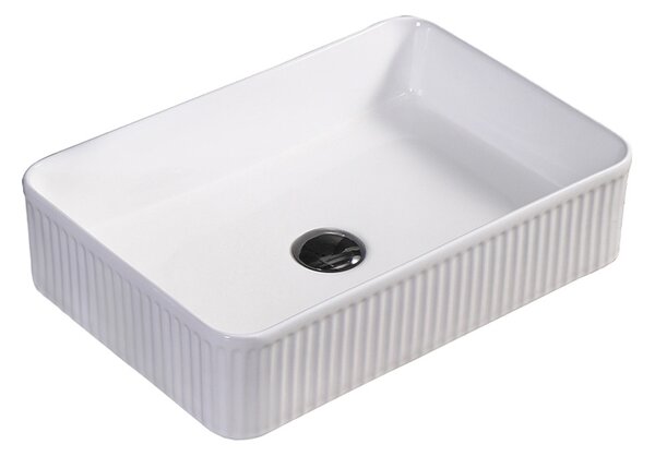 BPS-koupelny Keramické umyvadlo na desku AURA WH 500 50x34 cm, bílé