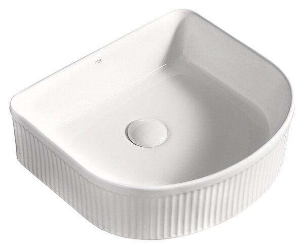 BPS-koupelny Keramické umyvadlo na desku FINO WH 400 40x35 cm, bílé