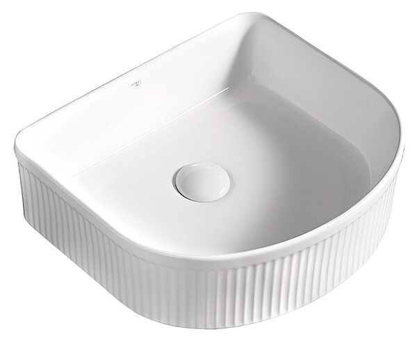 BPS-koupelny Keramické umyvadlo na desku FINO WH 400 40x35 cm, bílé