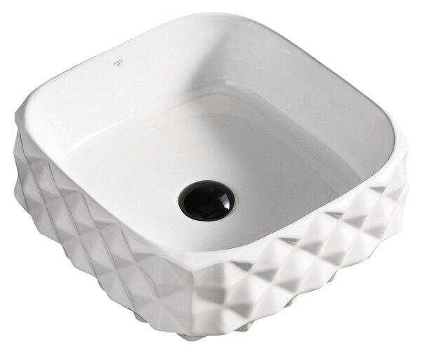 BPS-koupelny Keramické umyvadlo na desku PEARL WH 400 50x31 cm, bílé