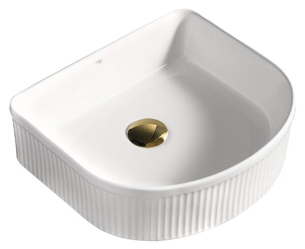 BPS-koupelny Keramické umyvadlo na desku FINO WH 400 40x35 cm, bílé