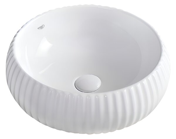BPS-koupelny Keramické umyvadlo na desku NAOMI WH 400 ⌀ 40 cm, bílé