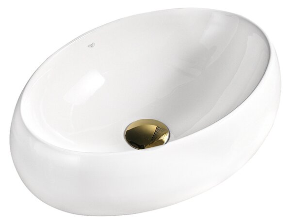 BPS-koupelny Keramické umyvadlo na desku CARI WH 600 60x40,5 cm, bílé
