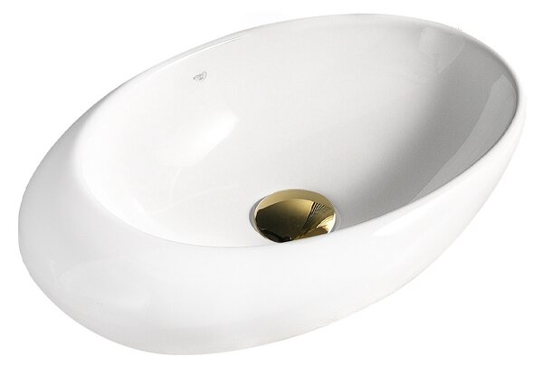 BPS-koupelny Keramické umyvadlo na desku EMMA WH 490 49x31 cm, bílé