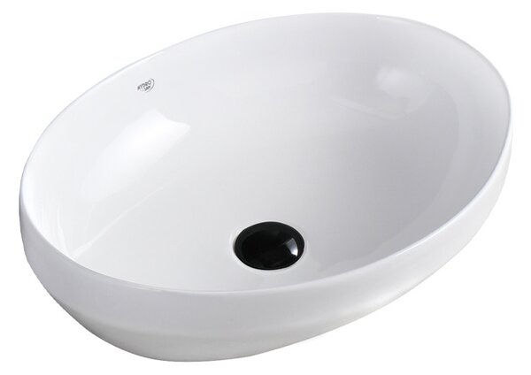 BPS-koupelny Keramické umyvadlo na desku LUMO WH 500 50x37 cm, bílé