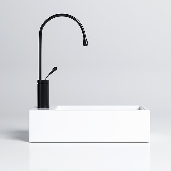 BPS-koupelny Keramické umyvadlo na desku LUCY WH 460 25x46 cm, bílé