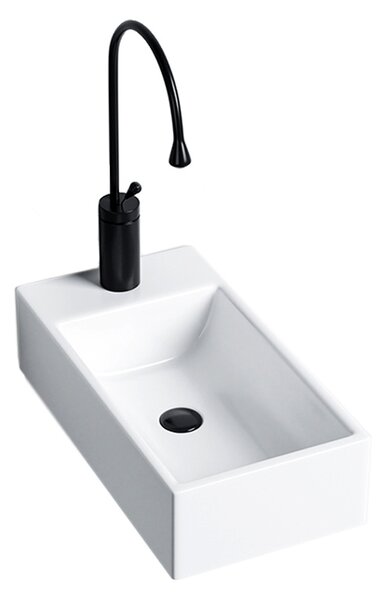 BPS-koupelny Keramické umyvadlo na desku LUCY WH 460 25x46 cm, bílé