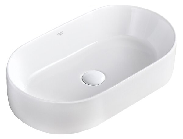 BPS-koupelny Keramické umyvadlo na desku NAVI WH 460 46x31,5 cm, bílé