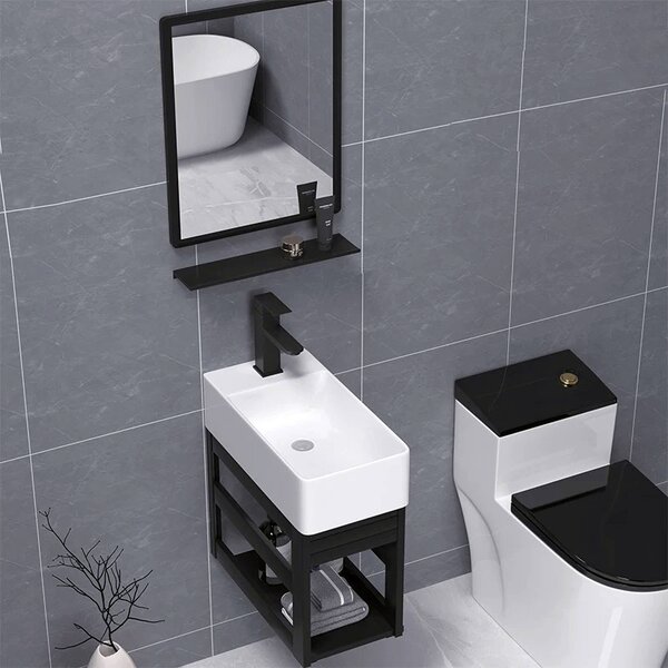 BPS-koupelny Keramické umyvadlo na desku LUCY WH 460 25x46 cm, bílé