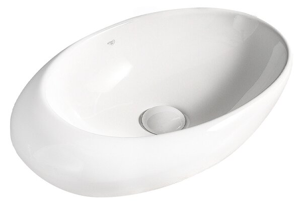 BPS-koupelny Keramické umyvadlo na desku EMMA WH 490 49x31 cm, bílé