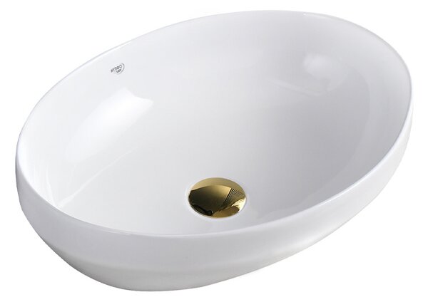 BPS-koupelny Keramické umyvadlo na desku LUMO WH 500 50x37 cm, bílé