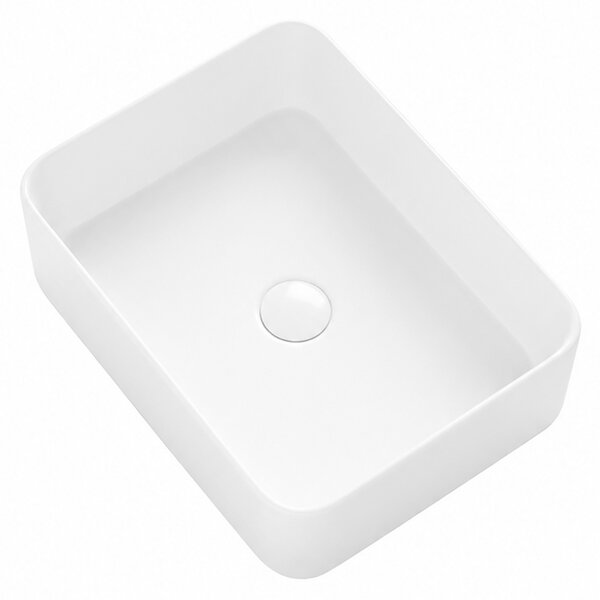 BPS-koupelny Keramické umyvadlo na desku LUXO WH 410 41x31 cm, bílé