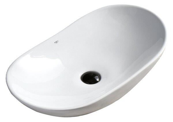 BPS-koupelny Keramické umyvadlo na desku LAVI WH 625 62,5x36 cm, bílé