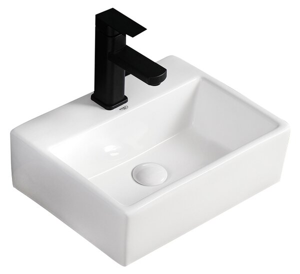 BPS-koupelny Keramické umyvadlo na desku VIVA WH 400 40x30 cm, bílé