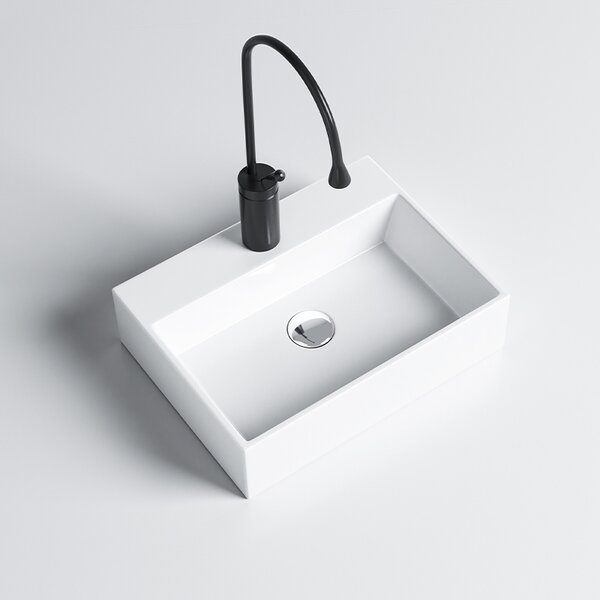 BPS-koupelny Keramické umyvadlo na desku VIVA WH 400 40x30 cm, bílé