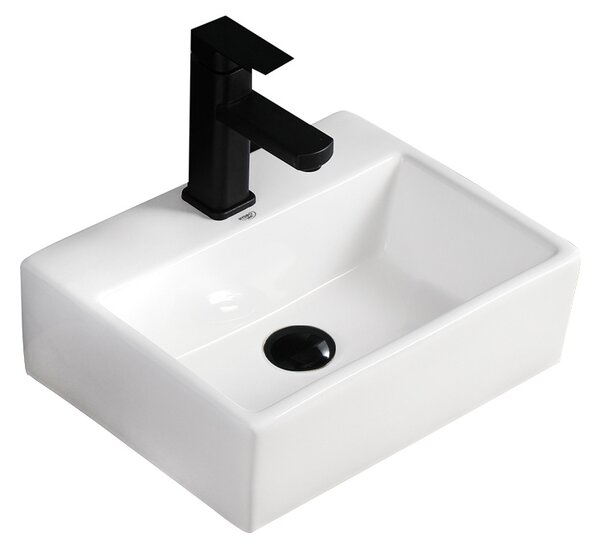 BPS-koupelny Keramické umyvadlo na desku VIVA WH 400 40x30 cm, bílé