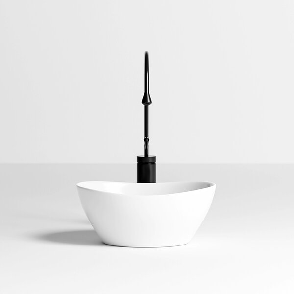 BPS-koupelny Keramické umyvadlo na desku LUMO WH 340 34x27 cm, bílé