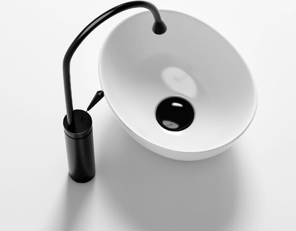 BPS-koupelny Keramické umyvadlo na desku LUMO WH 340 34x27 cm, bílé