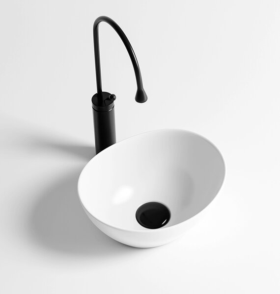 BPS-koupelny Keramické umyvadlo na desku LUMO WH 340 34x27 cm, bílé