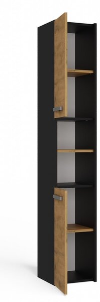 TP Living Koupelnová skříňka S30 170 cm antracit/dub artisan