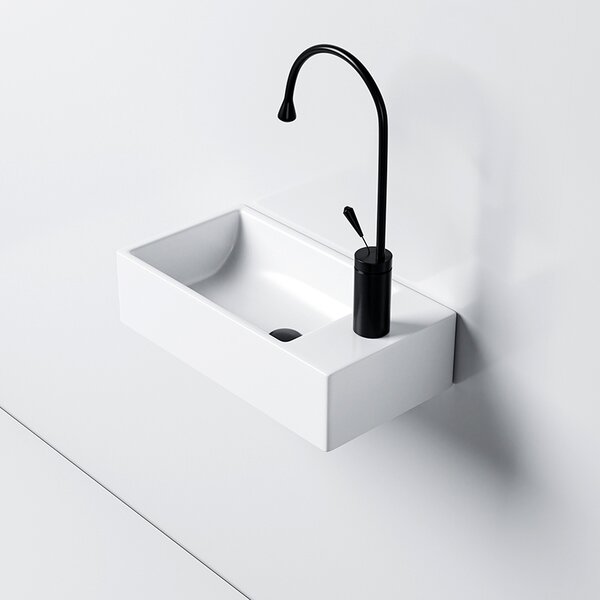 BPS-koupelny Keramické umyvadlo na desku LUCY WH 405 40,5x20 cm, bílé