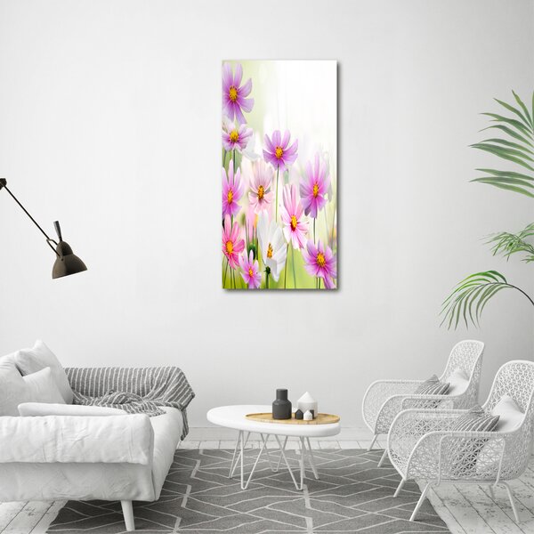 Vertikální Foto obraz canvas Polní květiny ocv-49015861