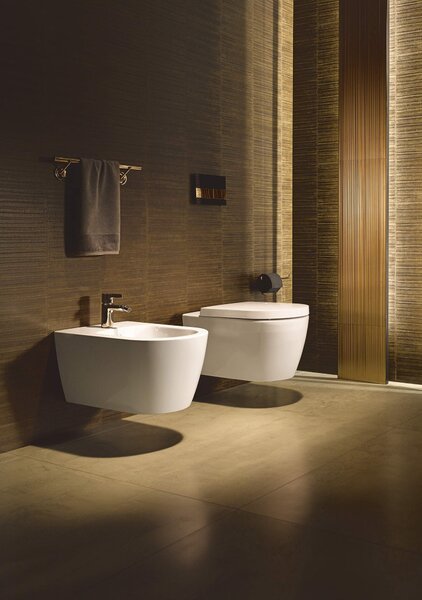Duravit ME by Starck - Závěsné WC Rimless set, bílá 45290900A1