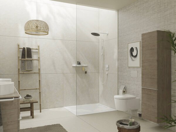 Hansgrohe EluPura S závěsná WC souprava 540 bez splachovacího okraje s WC sedátkem a poklopem s funkcí SoftClose a QuickRelease, HygieneEffect, bílá 62021450