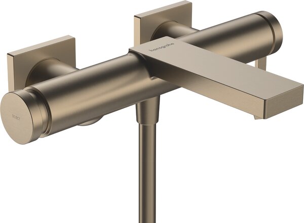 Hansgrohe Tecturis E Páková vanová baterie na stěnu, kartáčovaný bronz 73420140