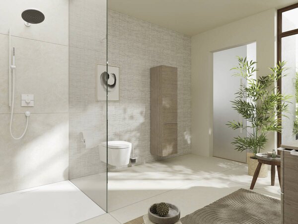 Hansgrohe EluPura S závěsná WC souprava 540 bez splachovacího okraje s WC sedátkem a poklopem s funkcí SoftClose a QuickRelease, HygieneEffect, bílá 62021450