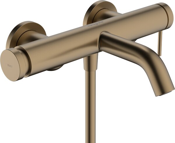 Hansgrohe Tecturis S páková vanová baterie na stěnu, kartáčovaný bronz 73422140