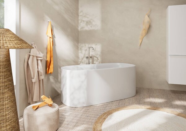 Hansgrohe Tecturis S páková vanová baterie volně stojící na podlaze, chrom 73440000